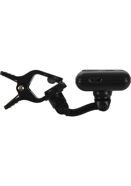 Aroma AT-102 Şarj Edilebilir Klipsli Gitar Tuner Renkli Ekran Kromatik Gitar Bas Ukulele Için Dahili Pil USB Kablosu ile (Siyah) (Yurt Dışından)