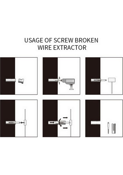 5 Parça Kırık Vida Çıkarıcı Bit Seti Karbon Çelik Çift Taraflı Vida Çekme Merkezi Bit Donanım Araçları (Yurt Dışından) fiyatları