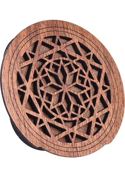 Gitar Ahşap Soundhole Ses Deliği Kapak Bloğu Geri Bildirim Tamponu Maun Ahşap Eq Akustik Halk Gitarları Için, Stil 1 (Yurt Dışından)