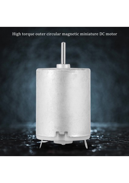 8000RPM 9V 68MA Yüksek Torklu Manyetik Silindirik Mini Dc Motor Gümüş (Yurt Dışından)