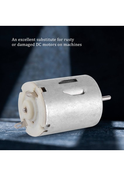 8000RPM 9V 68MA Yüksek Torklu Manyetik Silindirik Mini Dc Motor Gümüş (Yurt Dışından)