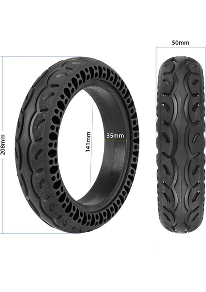 8.5 Inç Katı Lastik Kauçuk Petek Xiaomi M865/PRO/1S Elektrikli Scooter Amortisör Kaymaz Katı Lastik (Yurt Dışından) fiyatları