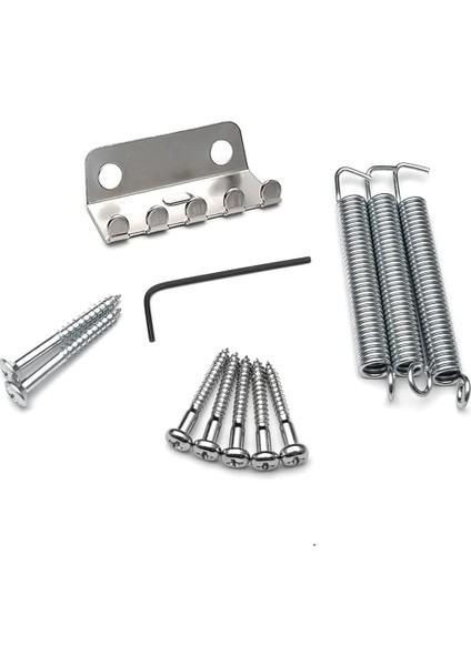 52.5mm Gitar Stratocaster Tremolo Köprü Seti Fender Strat Squier Elektro Gitar Değiştirme, Siyah (Yurt Dışından)