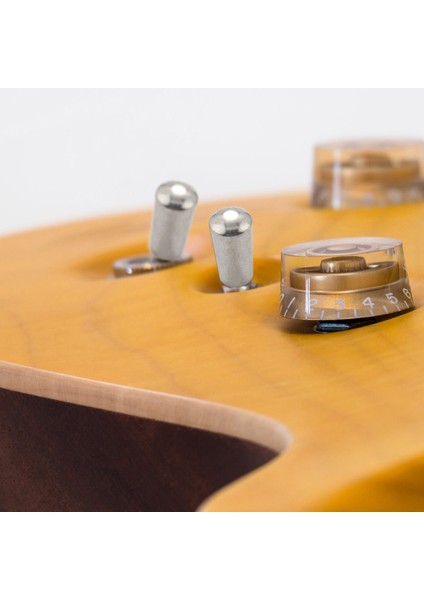 3 Adet Gitar Anahtarı Ucu, 3 Yollu Geçiş Anahtar Düğmesi Ucu Kapağı Bakır Lp Epi Elektro Gitar, Gümüş (Yurt Dışından)