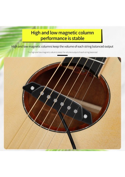 Gitar Ses Delik Pikap + Tornavida Deliksiz Manyetik Pikap Koparma Aksesuarları, Gitar Parçaları (Yurt Dışından) indirimleri