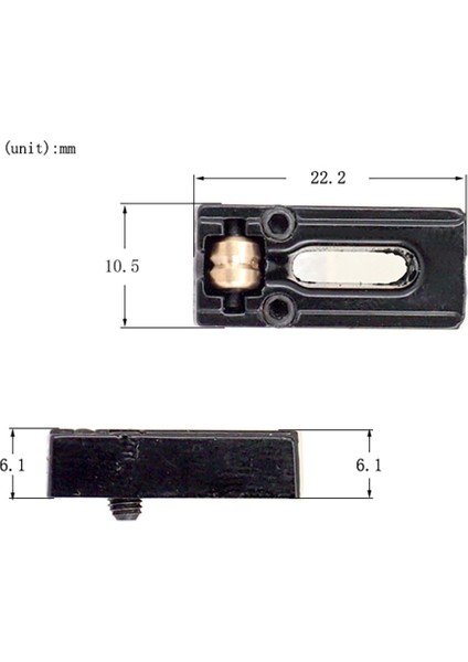 6 Adet Metal Gitar Köprü Eyer Topu Makaralı Dize Tremolo Köprü Eyer Elektro Gitar Yedek Parçaları, Siyah (Yurt Dışından)