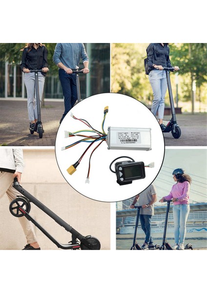 36V 250W Elektrikli Scooter Kontrol Cihazı + LCD Ekran Kiti Karbon Fiber E-Scooter Bisiklet LCD Monitör Seti Bisiklet Ekipmanları (Yurt Dışından) fırsatları