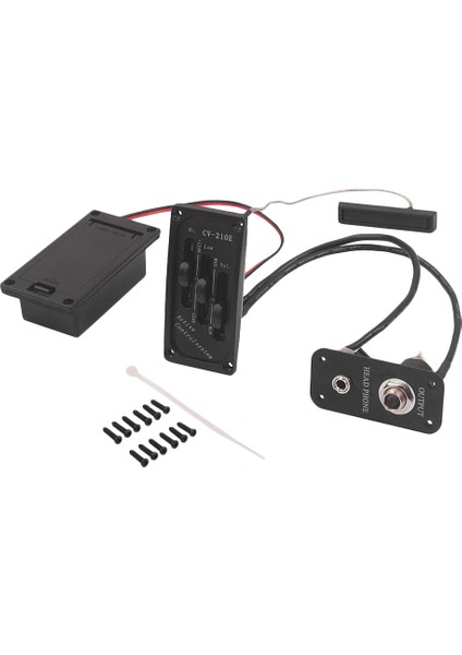 Aktif Ton Sistemli Pirinçli Elektrik Keman Pikap Piezo Preamp Aksesuarı (Yurt Dışından)