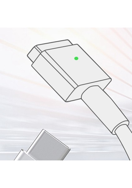 Apple Notebook Için Şarj Kablosu Tip-C - Macboo Dönüşüm Kablosu Tip-C Dişi - Magsafe2/1 1.8m 3A 87-100W Güç(C) (Yurt Dışından)