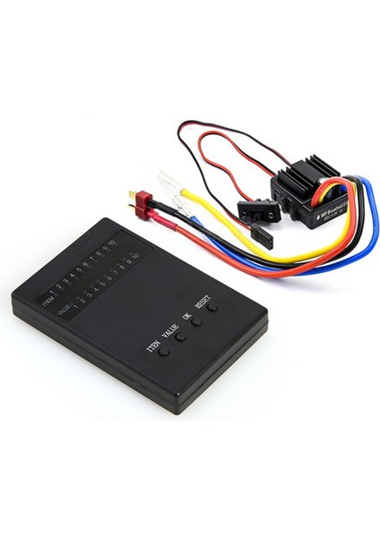 80A Fırçalanmış 1080 Elektronik Vali Suya Dayanıklı Esc, 1: 10 1/8 Wp Parça Araba Için Program Kartlı (Yurt Dışından)