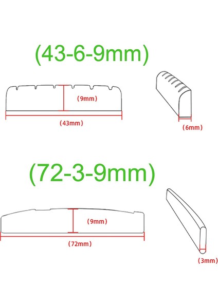 9 Pcs Akustik Gitar Köprü Pimleri, Gitar Parçaları ve Aksesuarları Saf Tonu Mükemmel Bir Şekilde Geri Yükler (Yurt Dışından)