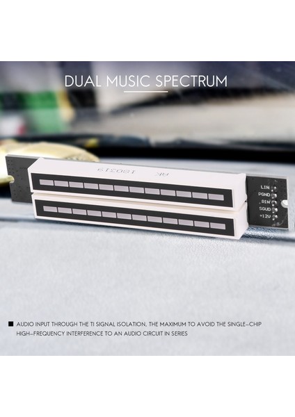 Çift 12 Müzik Seviyesi Göstergesi LED Spektrum Vu Metre Amplifikatör Lambaları Işık Hızı Ayarlanabilir Kurulu Mp3 Dc 7-12 V (Finis) (Yurt Dışından) modelleri