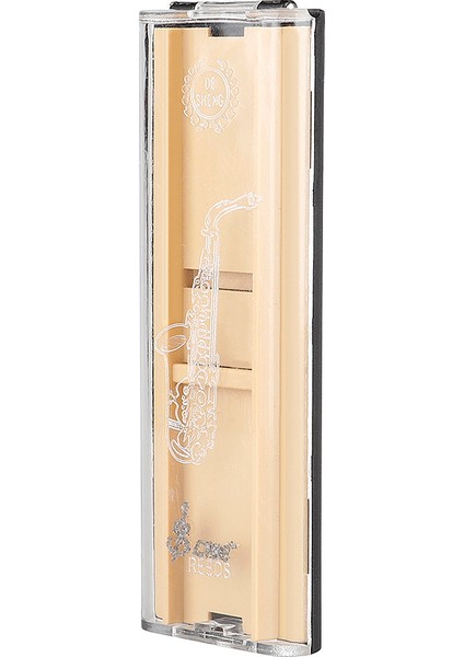 Taşınabilir Saksafon Klarnet Sazlık Kutusu Su Geçirmez Şeffaf Saklama Kutusu Desteği 2 Sazlık Müzik Aleti Aksesuarları (Yurt Dışından) modelleri