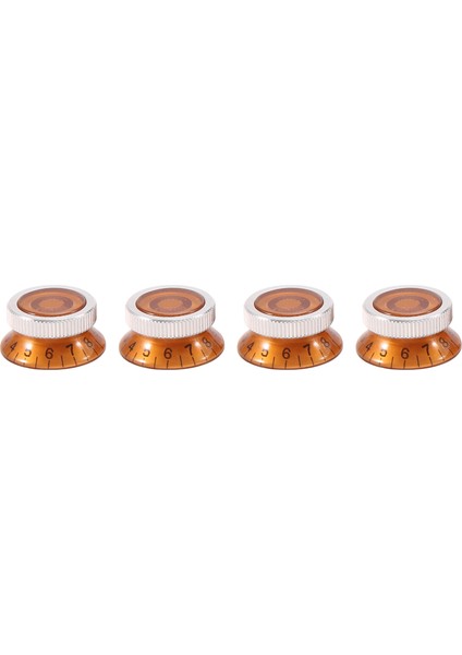 Adet Gitar Ton ve Ses Hız Kontrol Düğmeleri Silindir Şapka Çan Lp Sg Gitar, Amber (Yurt Dışından)
