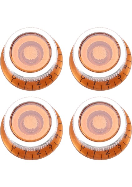 Adet Gitar Ton ve Ses Hız Kontrol Düğmeleri Silindir Şapka Çan Lp Sg Gitar, Amber (Yurt Dışından)