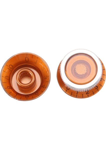 Adet Gitar Ton ve Ses Hız Kontrol Düğmeleri Silindir Şapka Çan Lp Sg Gitar, Amber (Yurt Dışından)