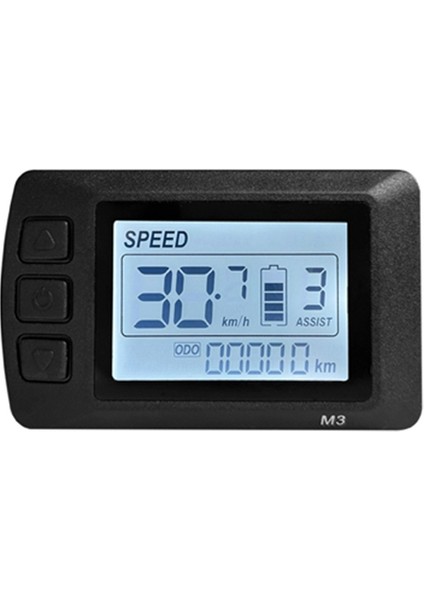 Ebike Lcd-M3 Ekran 24V36V48V Sm Konnektör Konnektör Ekranı Elektrikli Bisiklet Için Uygun Akıllı Kontrol Paneli (Yurt Dışından)