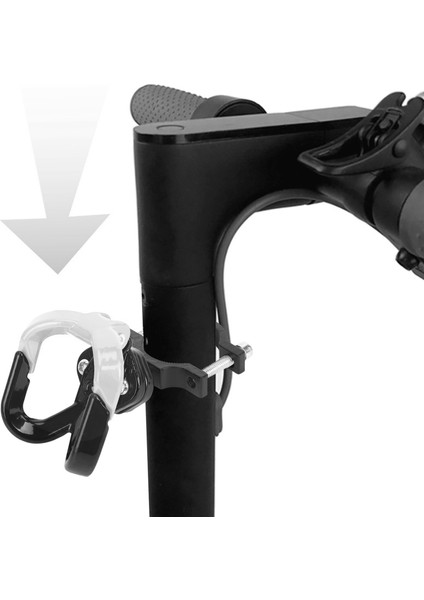 Elektrikli Scooter Alüminyum Çanta Ninebot Max G30 Için Çift Kanca Scooter Askı Gadget Pençe Beyaz + Siyah (Yurt Dışından) modelleri