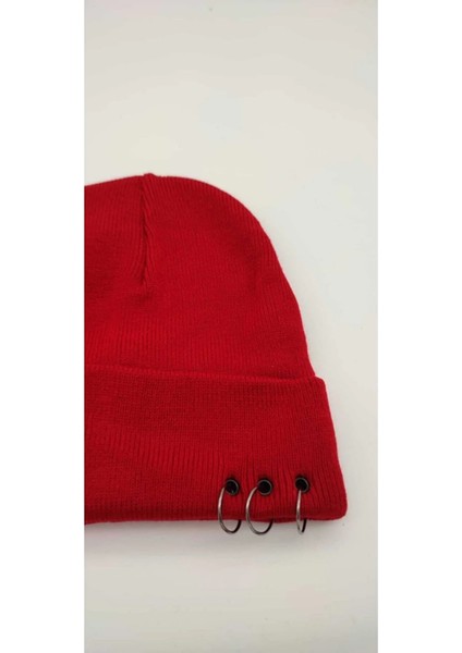 Bere 3'lü Pirsing Beret With Three Piercings