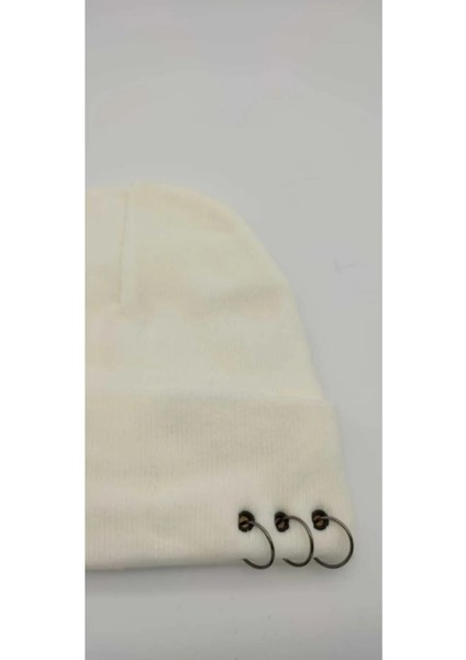 Bere 3'lü Pirsing Beret With Three Piercings