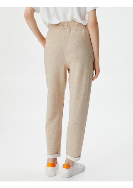 Jogger Pantolon Beli Lastikli Cep Detaylı