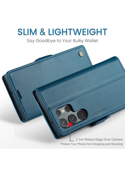 Samsung Galaxy S24 Ultra Parlak Litchi Doku Stand Telefon Kapağı (Yurt Dışından) fırsatları