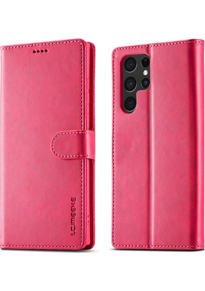 Galaxy S24 Ultra Damla Dirençli Stand Deri Telefon Kabuğu Kapağı (Yurt Dışından)