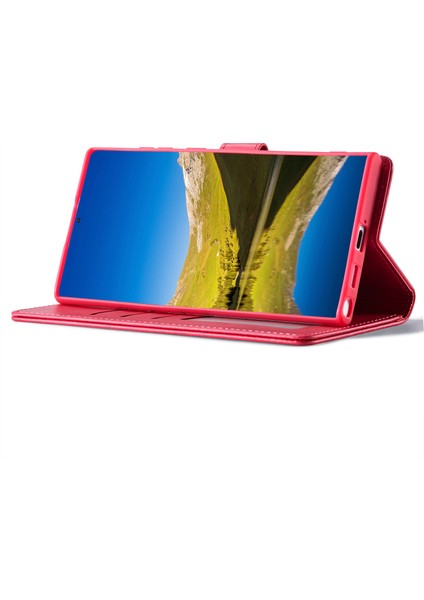 Galaxy S24 Ultra Damla Dirençli Stand Deri Telefon Kabuğu Kapağı (Yurt Dışından) modelleri
