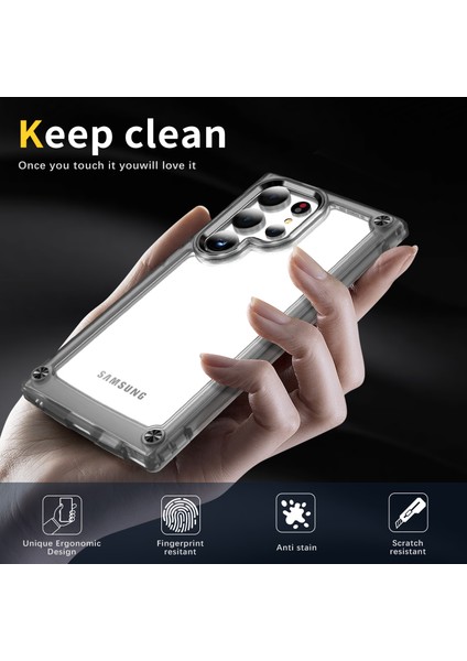 Samsung Galaxy S24 Ultra Pc+Tpu Cilt-Touch Net Telefon Kapağı (Yurt Dışından)