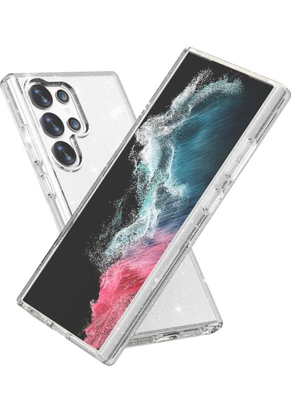 Samsung Galaxy S24 Ultra Anti-Çizelge Glitter Telefon Kapağı (Yurt Dışından)