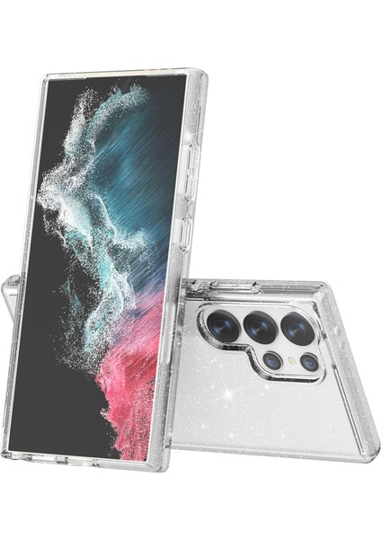 Samsung Galaxy S24 Ultra Anti-Çizelge Glitter Telefon Kapağı (Yurt Dışından)