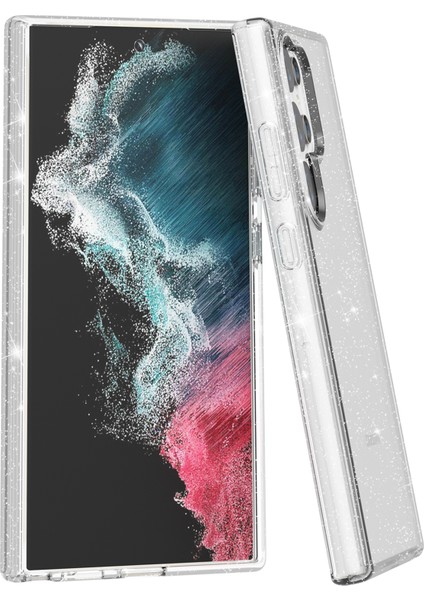 Samsung Galaxy S24 Ultra Anti-Çizelge Glitter Telefon Kapağı (Yurt Dışından)