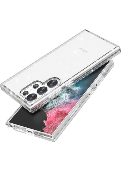 Samsung Galaxy S24 Ultra Anti-Çizelge Glitter Telefon Kapağı (Yurt Dışından)