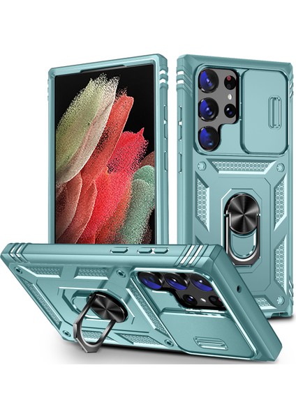 Samsung Galaxy S24 Ultra Halka Tutucu Çubuğu ile Telefon Kılıfı (Yurt Dışından)