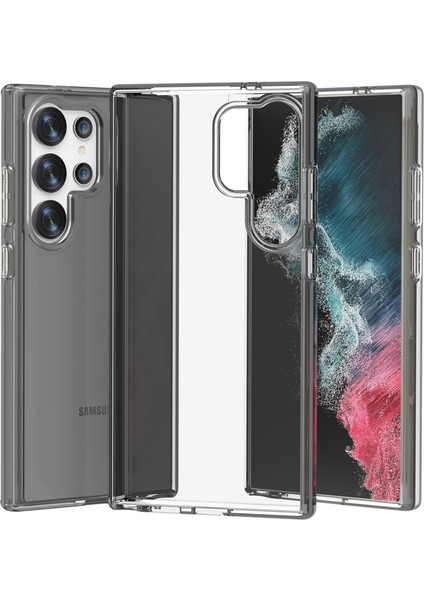Samsung Galaxy S24 Ultra Clear Case Pc+Tpu Çizgiye Karşı Telefon Kapağı (Yurt Dışından)