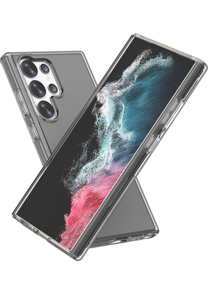 Samsung Galaxy S24 Ultra Clear Case Pc+Tpu Çizgiye Karşı Telefon Kapağı (Yurt Dışından) fiyatları
