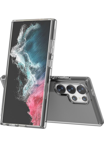 Samsung Galaxy S24 Ultra Clear Case Pc+Tpu Çizgiye Karşı Telefon Kapağı (Yurt Dışından) modelleri