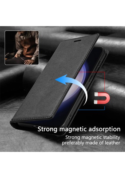 Samsung Galaxy S24 Ultra Pu Deri Stand Cüzdan Telefon Koruyucusu (Yurt Dışından)
