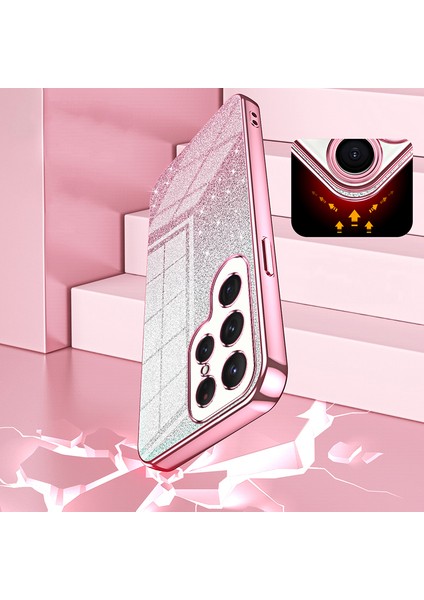 Galaxy S24 Ultra Tpu Kılıfı Kesin Kesim Glitter Tasarım Telefon Geri Kapak (Yurt Dışından)
