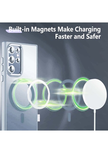 Samsung Galaxy S24 Ultra Manyetik Kasa Kickstand Telefon Kapağı Lens Koruyucu (Yurt Dışından) modelleri