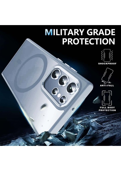 Samsung Galaxy S24 Ultra Manyetik Kasa Kickstand Telefon Kapağı Lens Koruyucu (Yurt Dışından) fırsatları