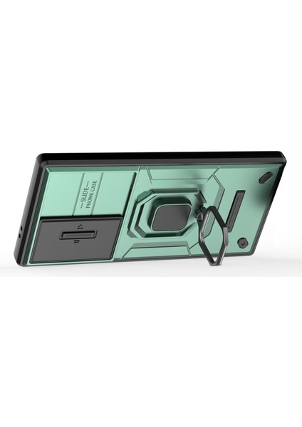 Samsung Galaxy S24 Ultra Anti-Drop Pc+Tpu Kickstand Kapağı Slayt Lens Koruması (Yurt Dışından)