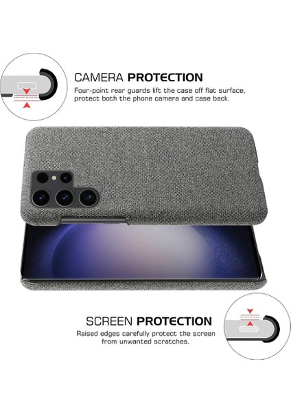 Samsung Galaxy S24 Ultra Toz Geçirmez Bez+Pc Telefon Kabuğu (Yurt Dışından) indirimleri