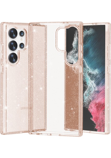 Samsung Galaxy S24 Ultra Anti-Çizelge Glitter Telefon Kapağı (Yurt Dışından)