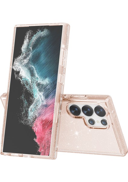 Samsung Galaxy S24 Ultra Anti-Çizelge Glitter Telefon Kapağı (Yurt Dışından)