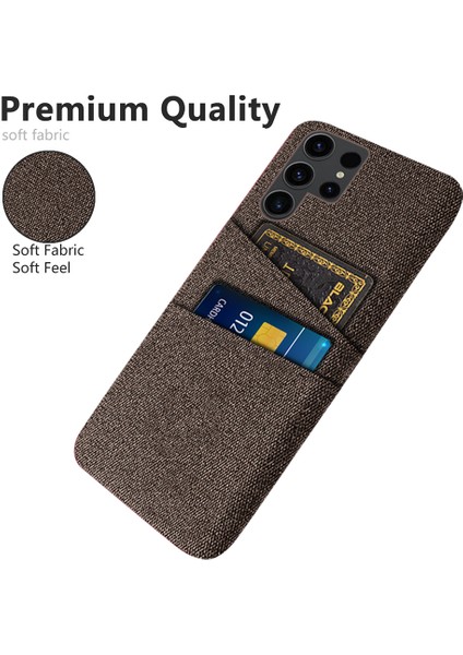 Samsung Galaxy S24 Ultra Pc+Bez Kapağı Çift Kart Yuvalı Şok Geçirmez Telefon Kılıfı (Yurt Dışından) modelleri