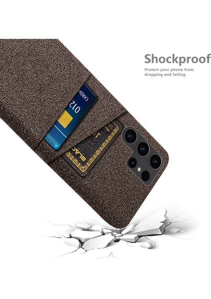 Samsung Galaxy S24 Ultra Pc+Bez Kapağı Çift Kart Yuvalı Şok Geçirmez Telefon Kılıfı (Yurt Dışından) fırsatları