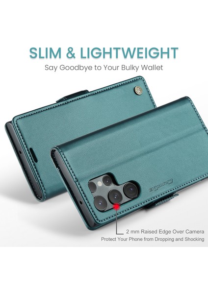 Samsung Galaxy S24 Ultra Parlak Litchi Doku Stand Telefon Kapağı (Yurt Dışından) fırsatları