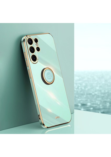Samsung Galaxy S24 Ultra Cover Electoleed Tpu Telefon Kılıfı ile Ring Kickstand (Yurt Dışından)
