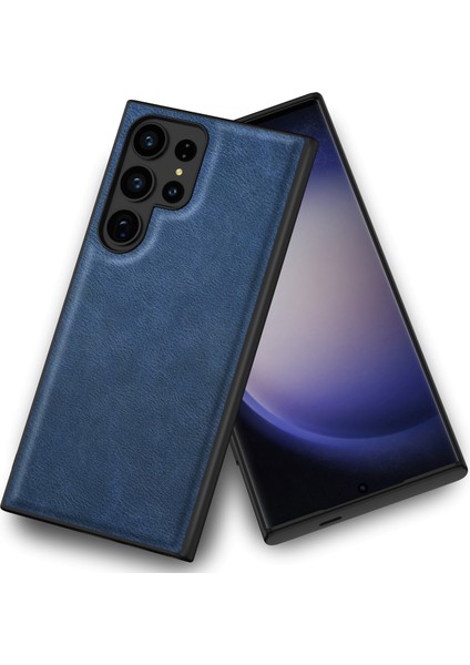 Samsung Galaxy S24 Ultra Pu Deri+Tpu+Pc Telefon Kapağı Retro Cep Telefon Kabuğu (Yurt Dışından)